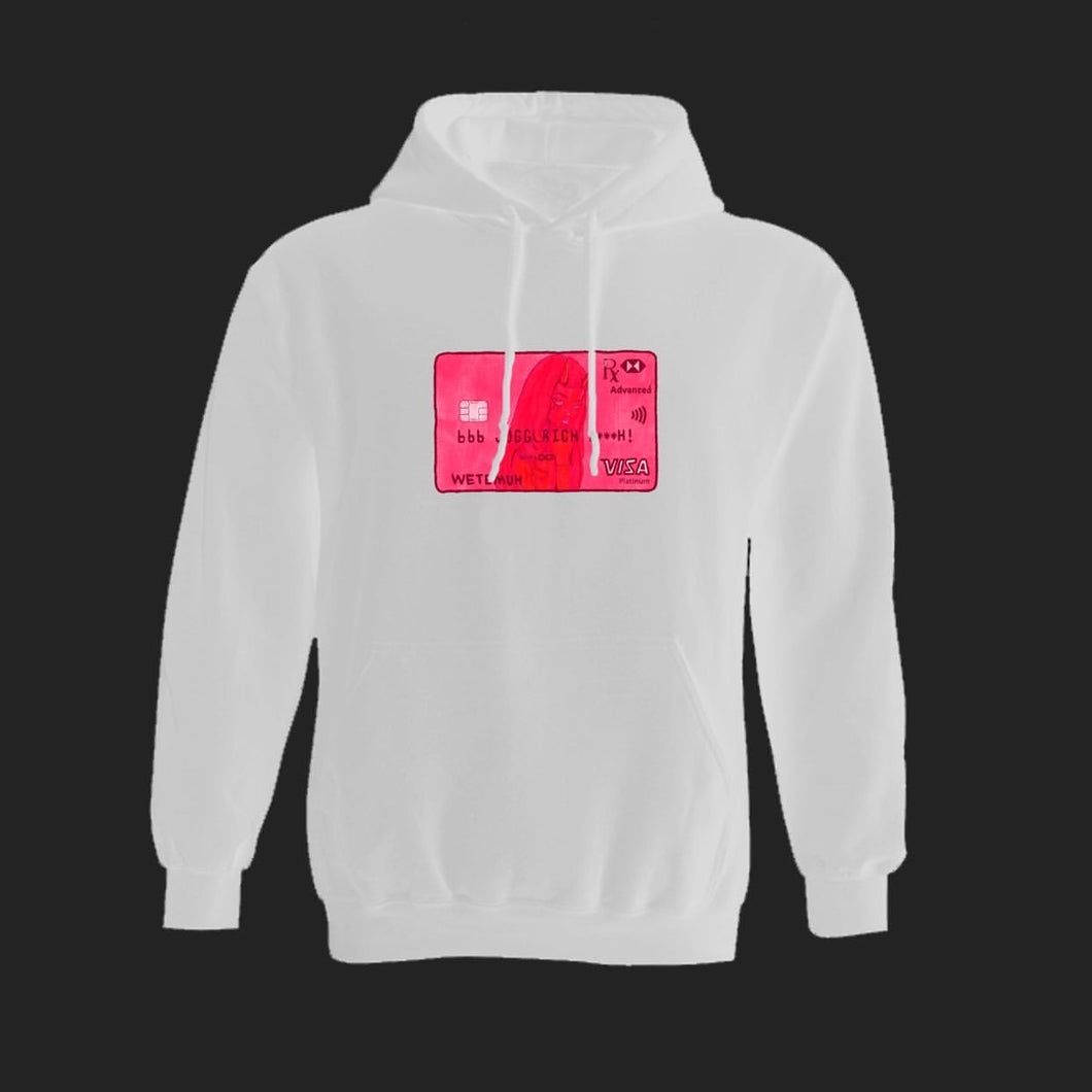 JUGG RICH SCAM HOODIE - WHITE